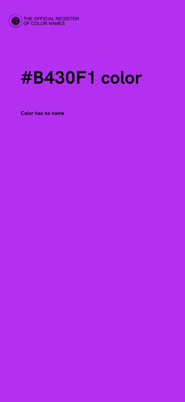 #B430F1 color image