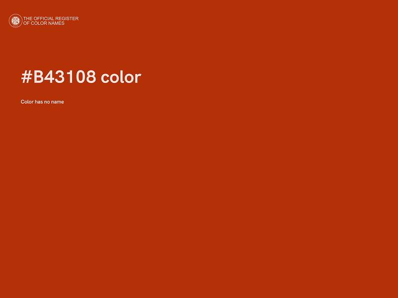 #B43108 color image