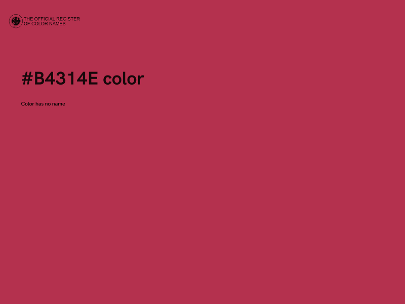 #B4314E color image