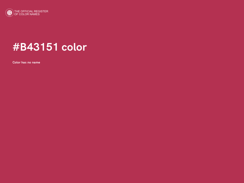 #B43151 color image
