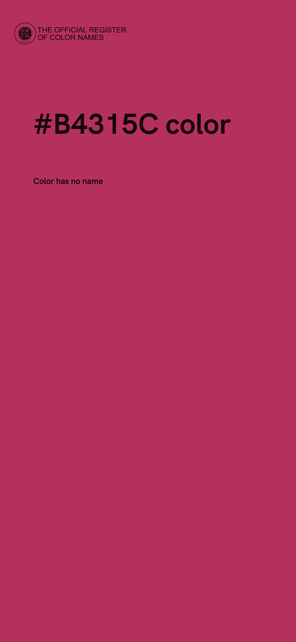 #B4315C color image