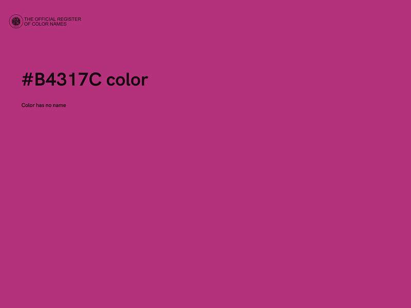 #B4317C color image