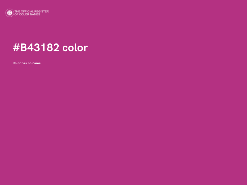#B43182 color image