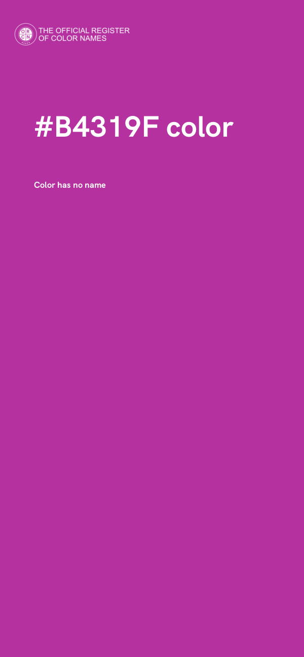 #B4319F color image