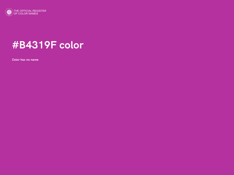 #B4319F color image