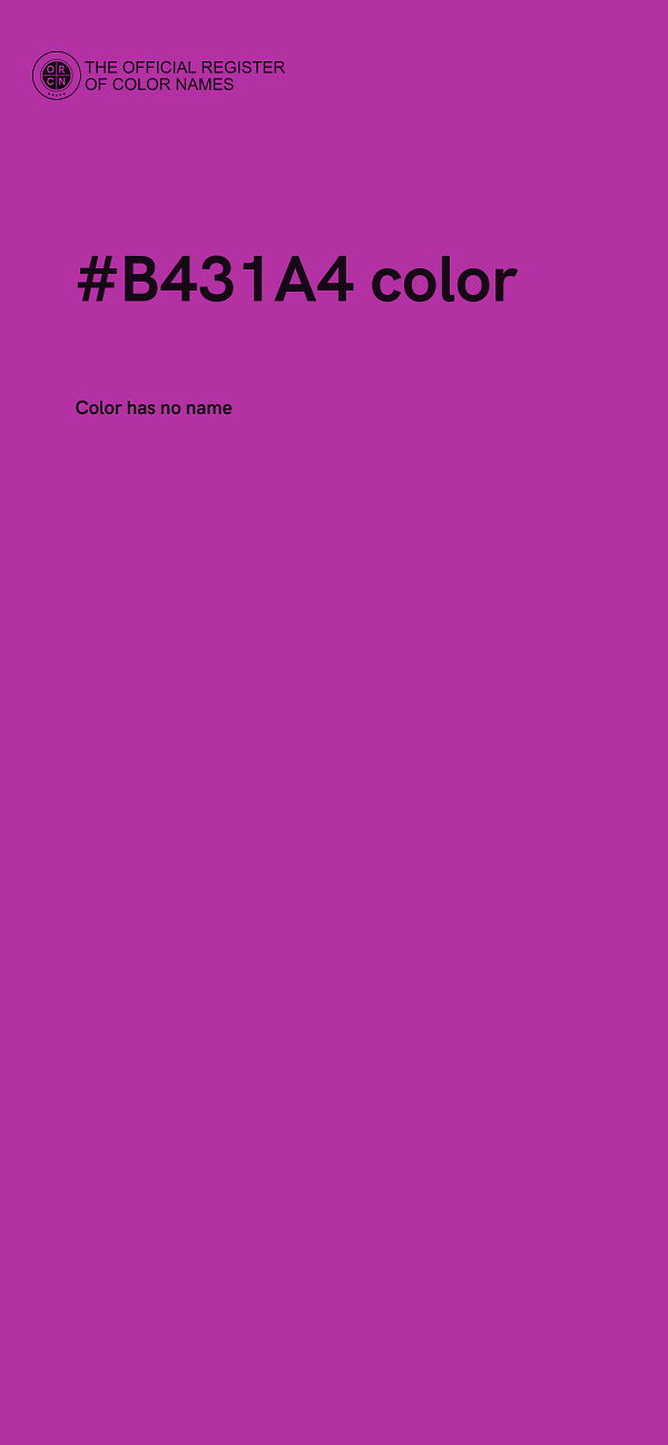 #B431A4 color image