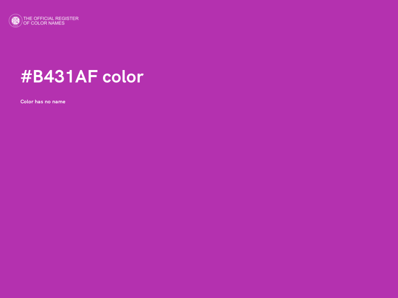 #B431AF color image