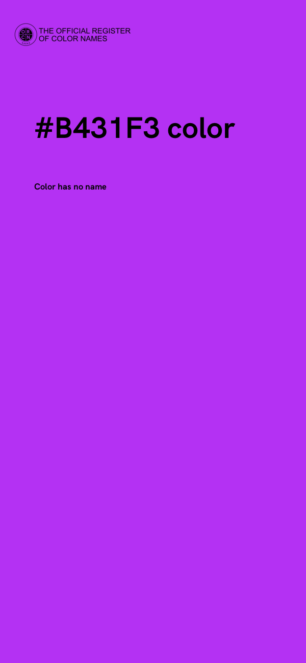 #B431F3 color image