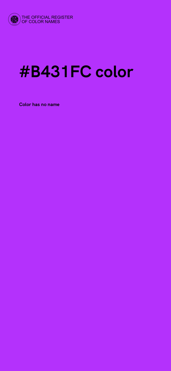 #B431FC color image