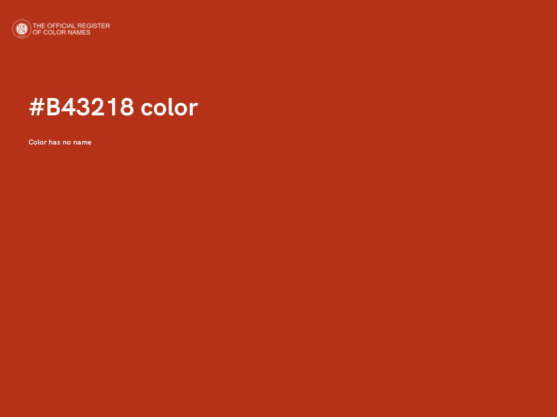 #B43218 color image