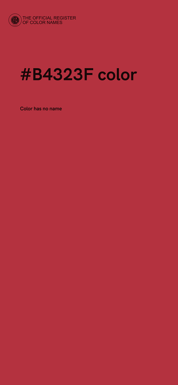 #B4323F color image