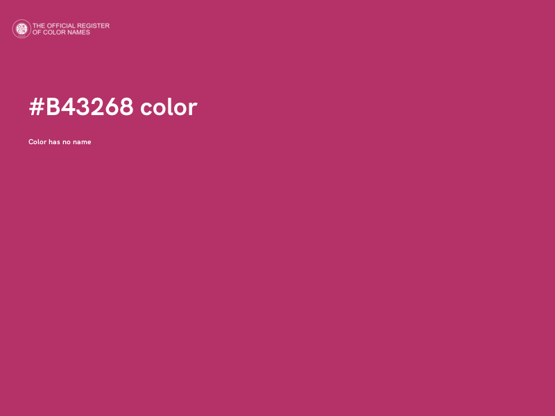 #B43268 color image