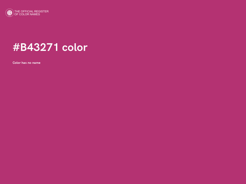 #B43271 color image