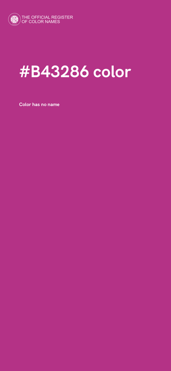 #B43286 color image