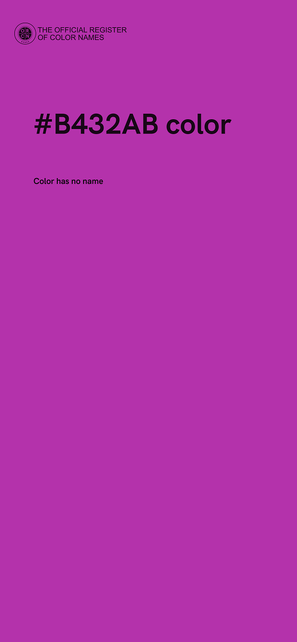 #B432AB color image