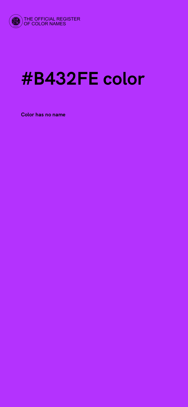 #B432FE color image