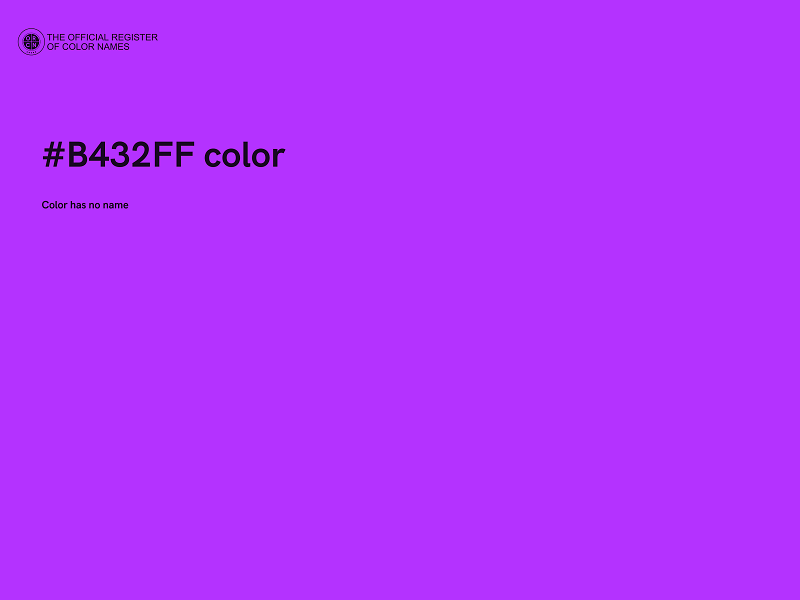 #B432FF color image