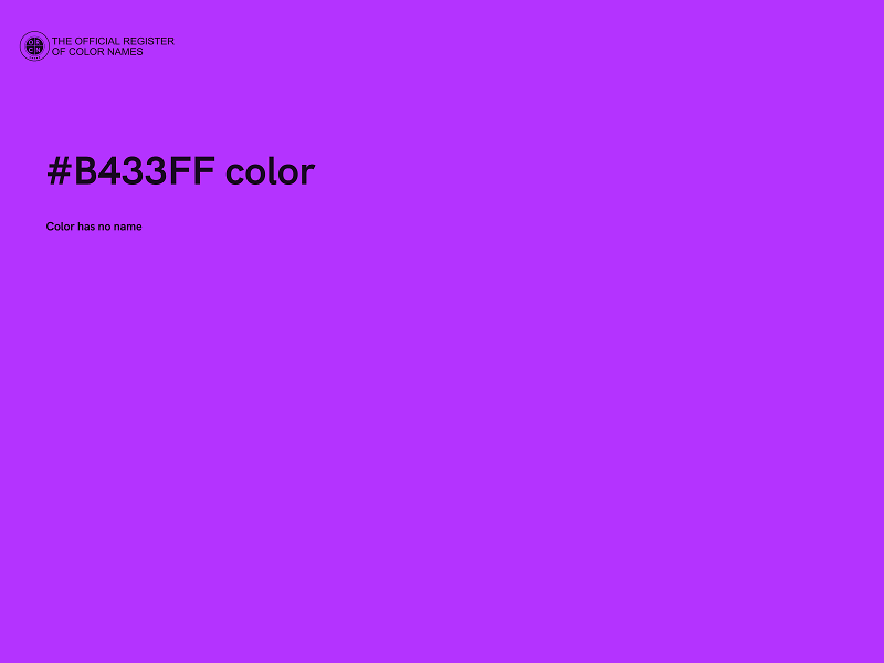 #B433FF color image