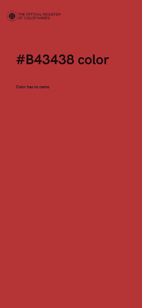 #B43438 color image