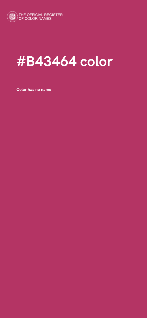 #B43464 color image