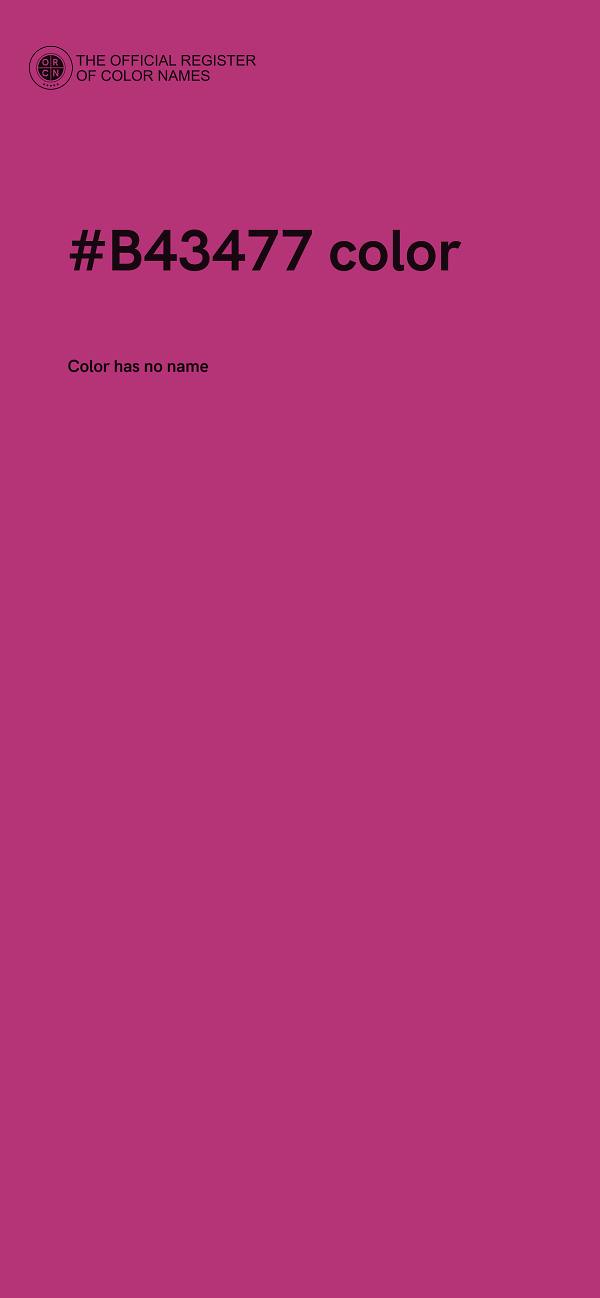 #B43477 color image