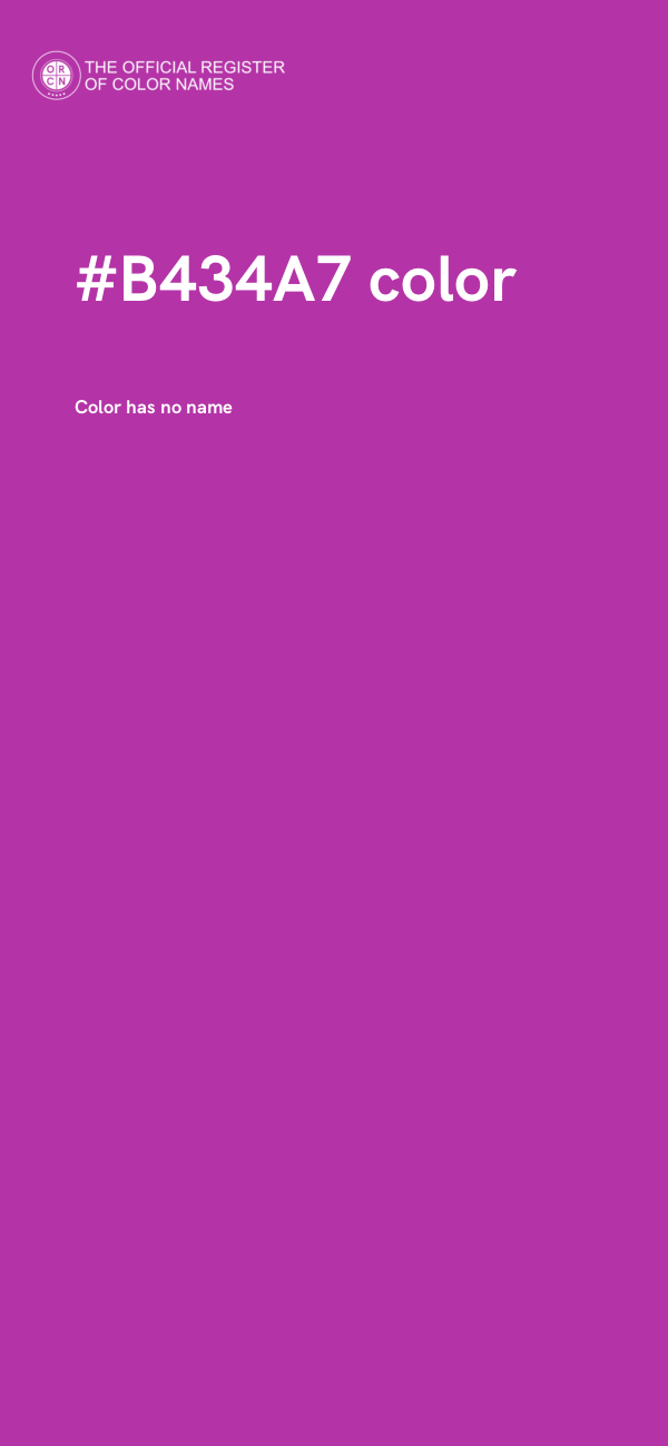 #B434A7 color image