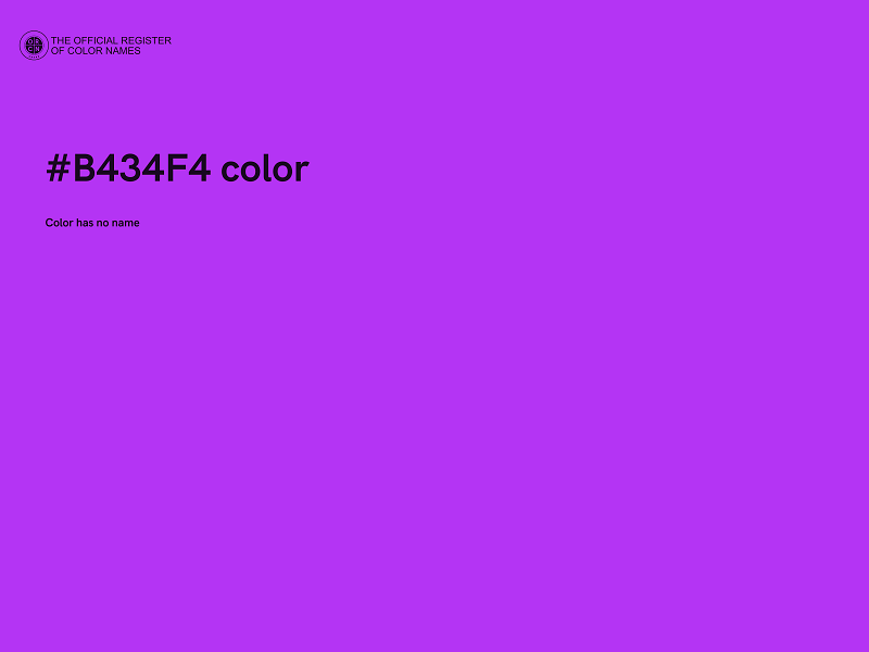 #B434F4 color image