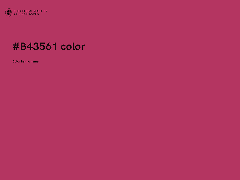 #B43561 color image