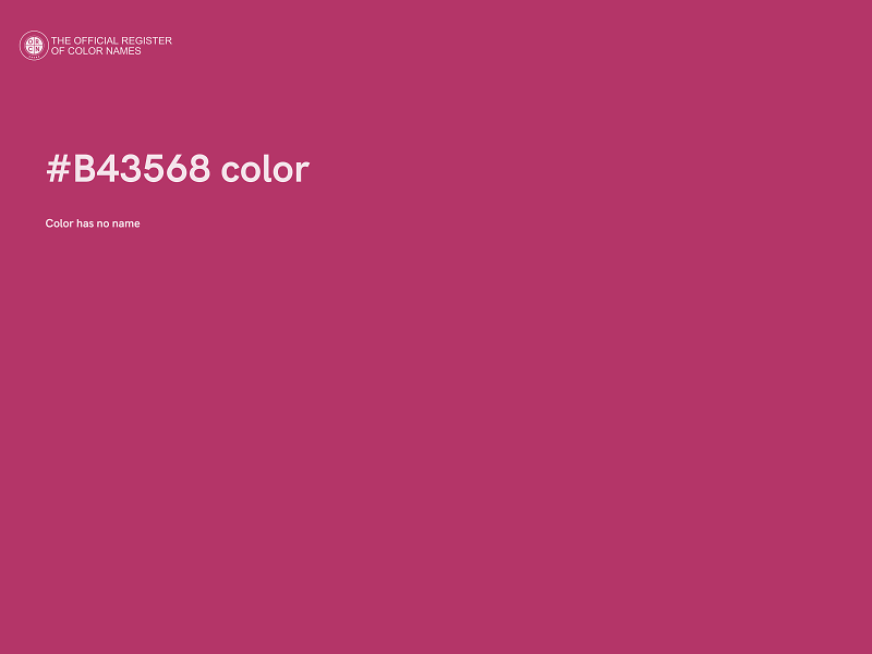 #B43568 color image