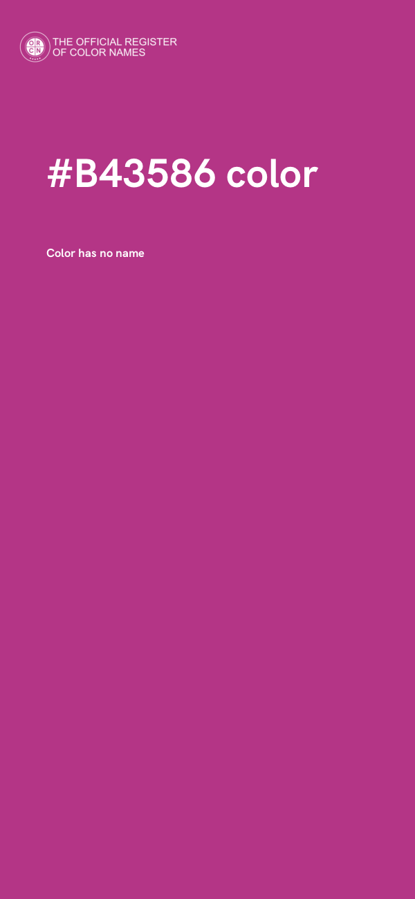 #B43586 color image