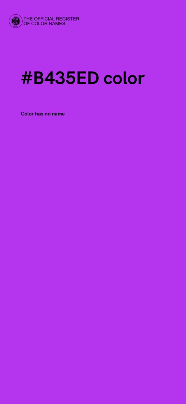 #B435ED color image