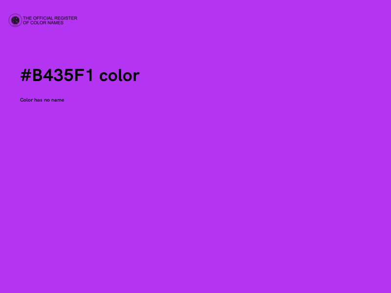 #B435F1 color image