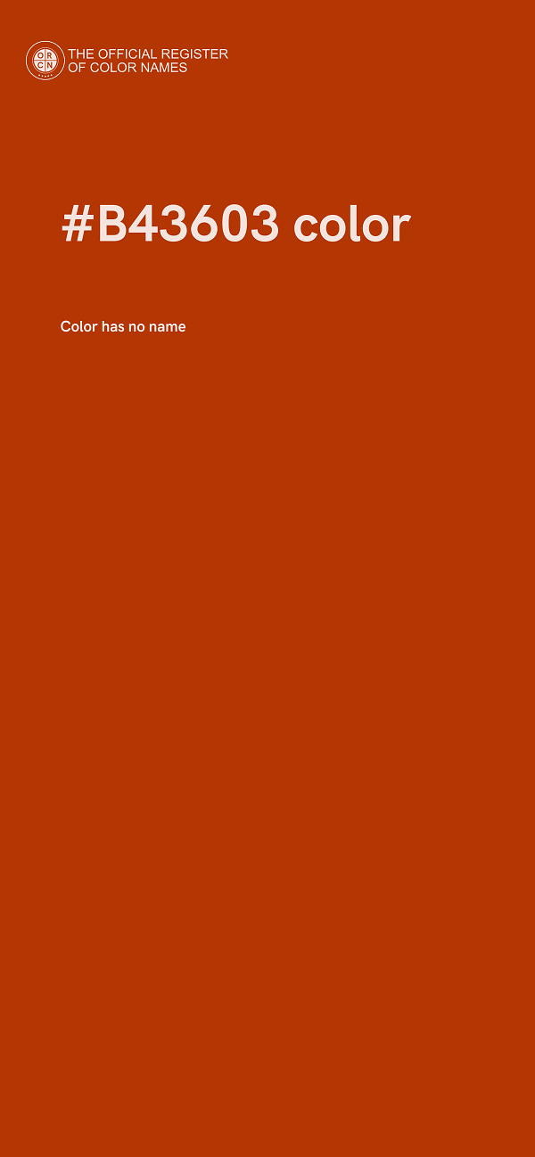 #B43603 color image