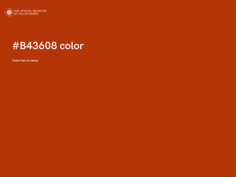 #B43608 color image