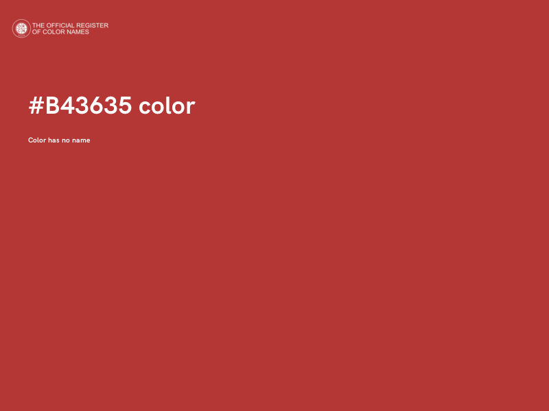 #B43635 color image