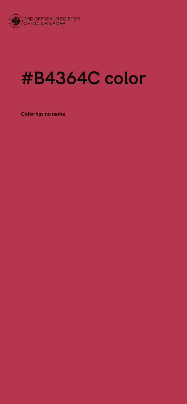#B4364C color image