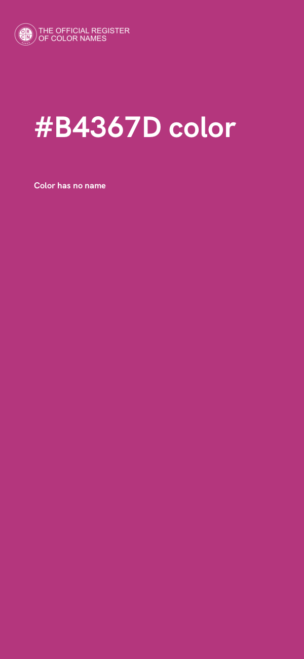#B4367D color image
