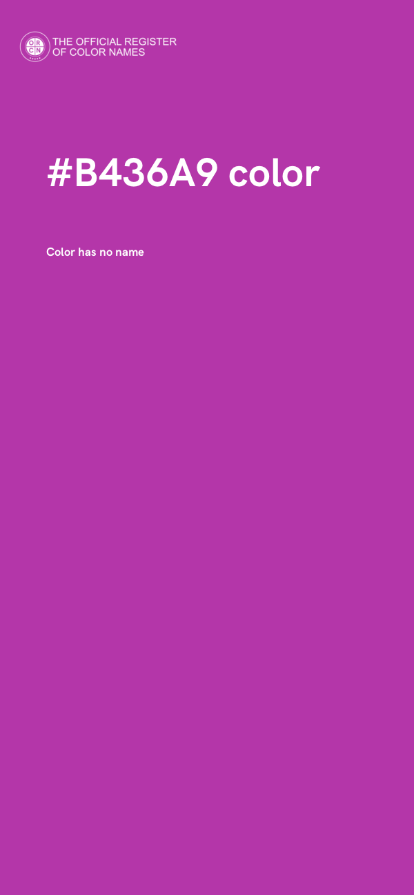 #B436A9 color image