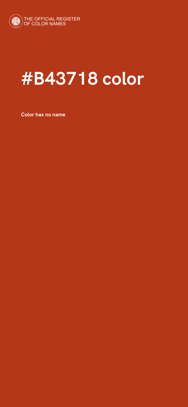 #B43718 color image