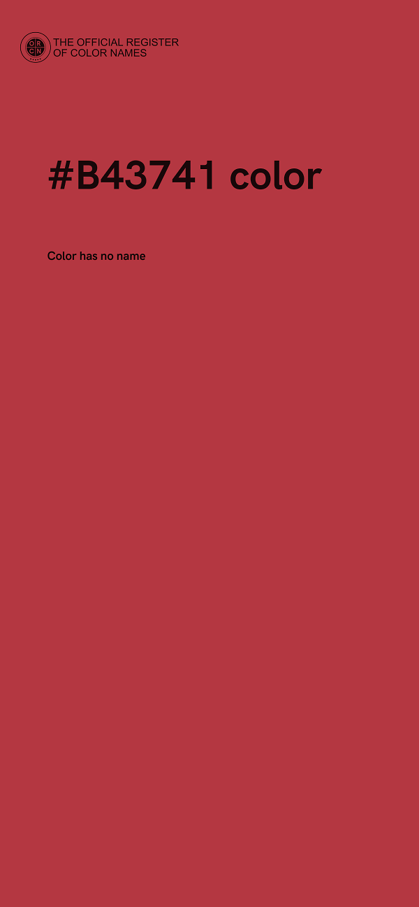 #B43741 color image