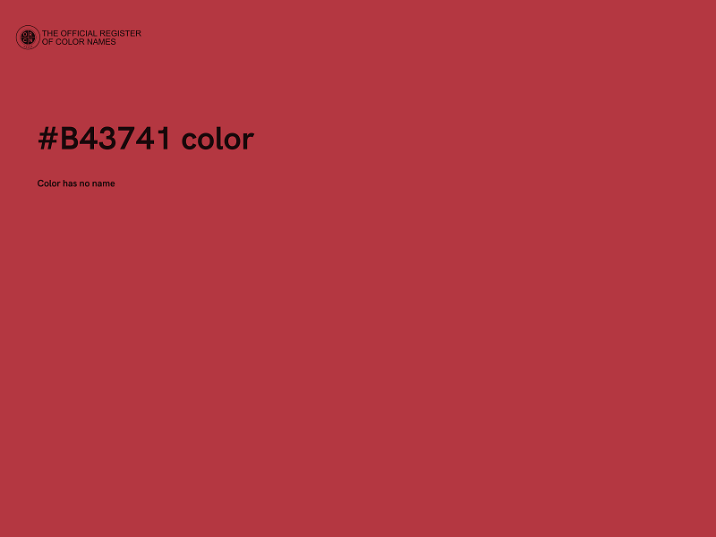 #B43741 color image