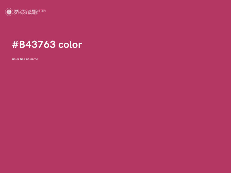 #B43763 color image