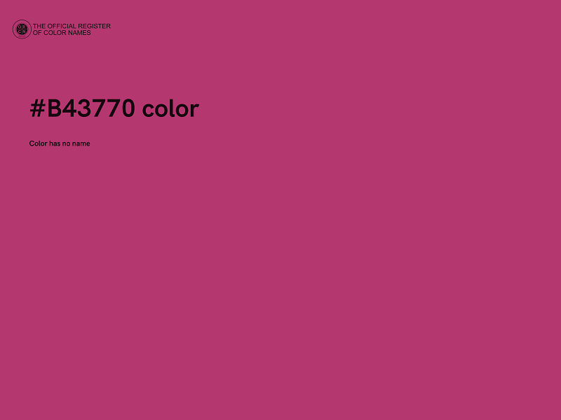 #B43770 color image