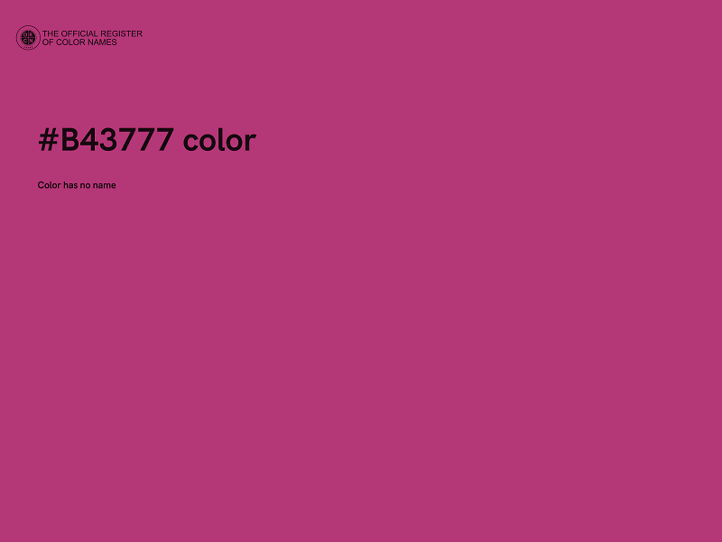 #B43777 color image