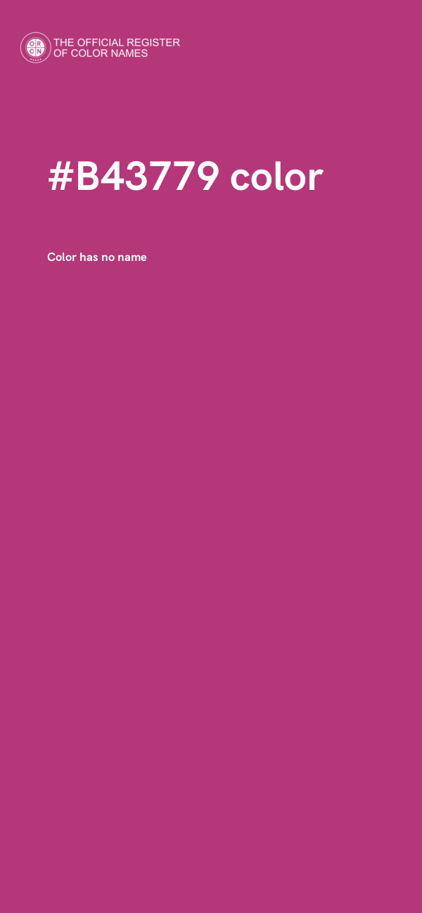 #B43779 color image