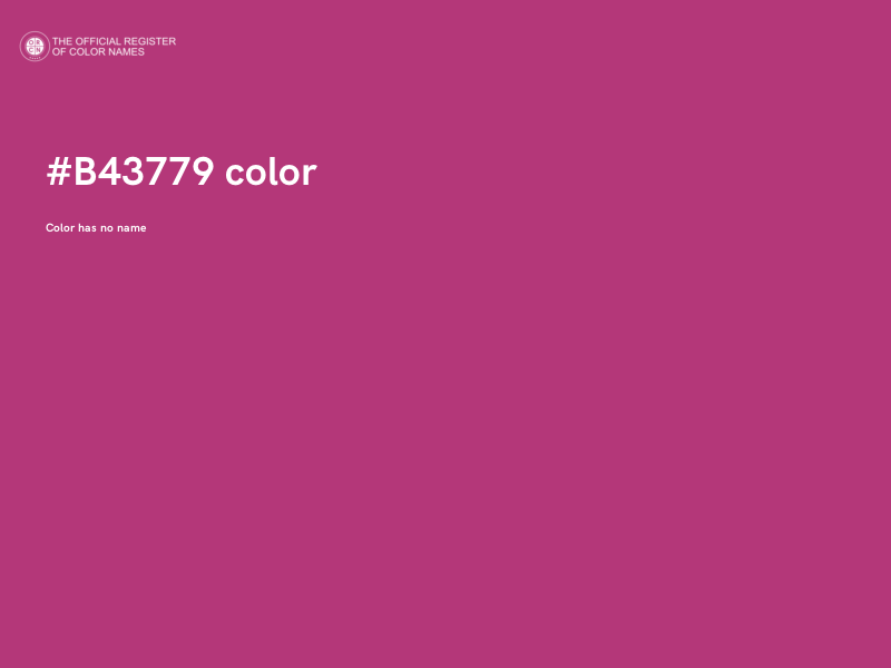 #B43779 color image