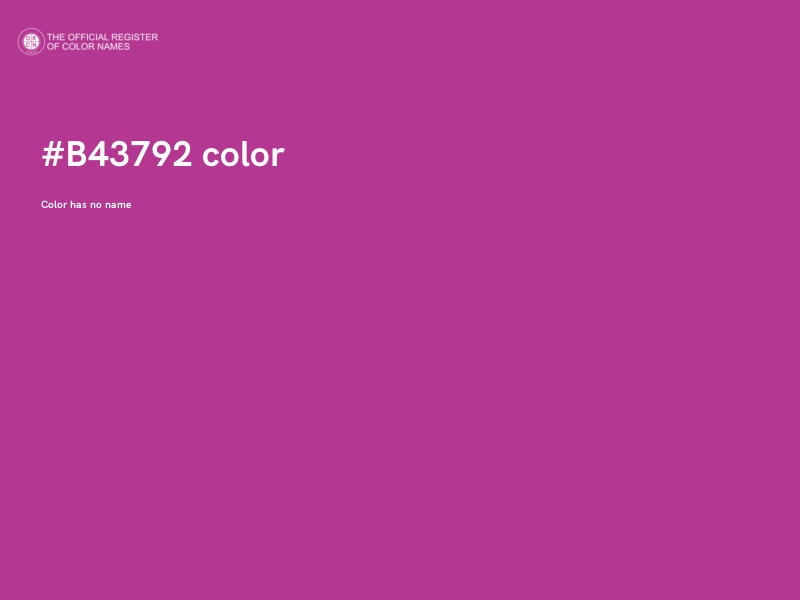 #B43792 color image