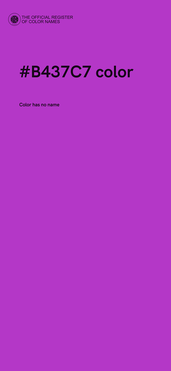 #B437C7 color image