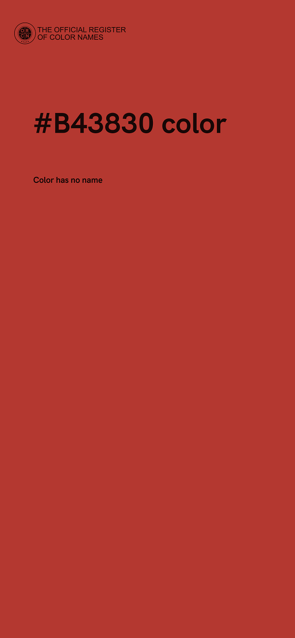 #B43830 color image