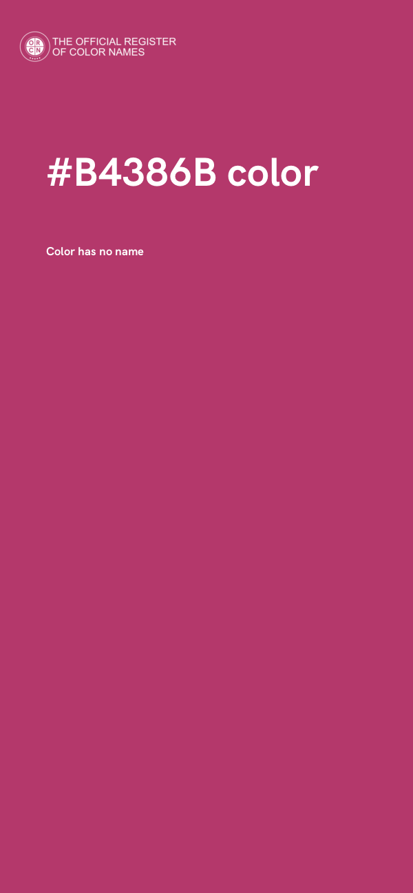 #B4386B color image